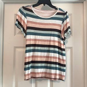 Loft Outlet Striped Tee Sz SP